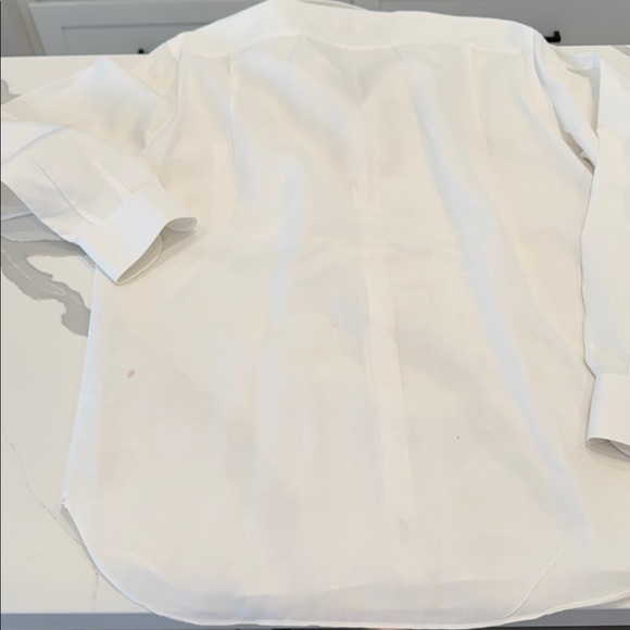 ISAIA Men's Crisp White Dress Shirt 16.5 - Picture 8 of 9